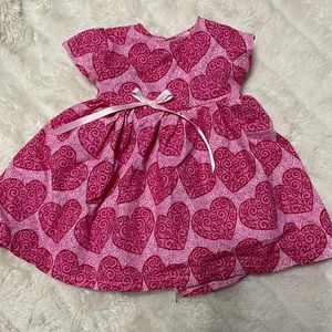 18” doll heart dress